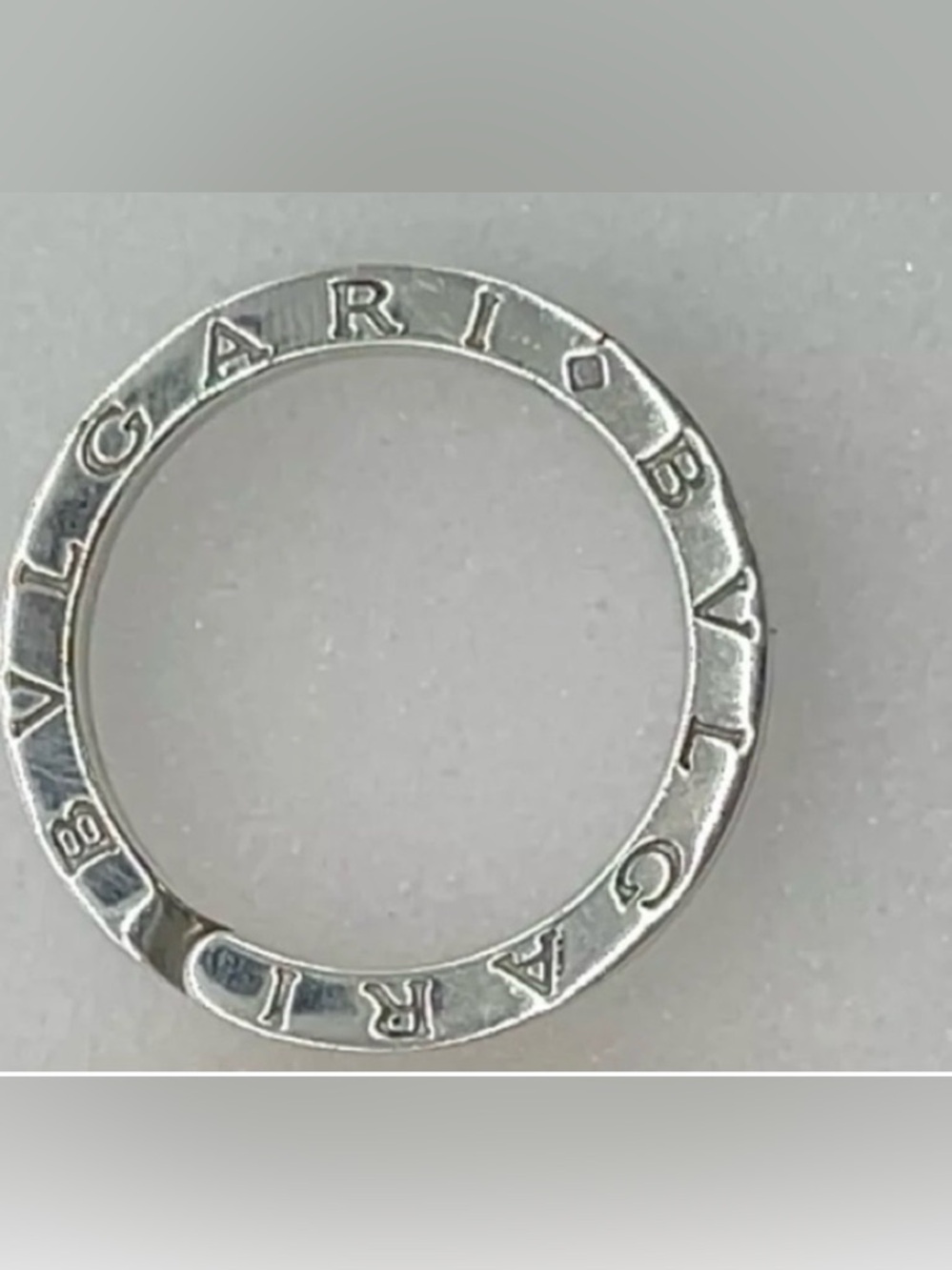 BVLGARI Sterling Silver Logo Key Ring 
BVLGARI Key Ring /Pendant SV925 11.4g